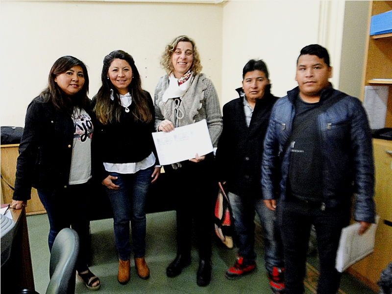 La Directora del PLASONUP, junto a miembros del equipo técnico y representantes de instituciones de la Puna