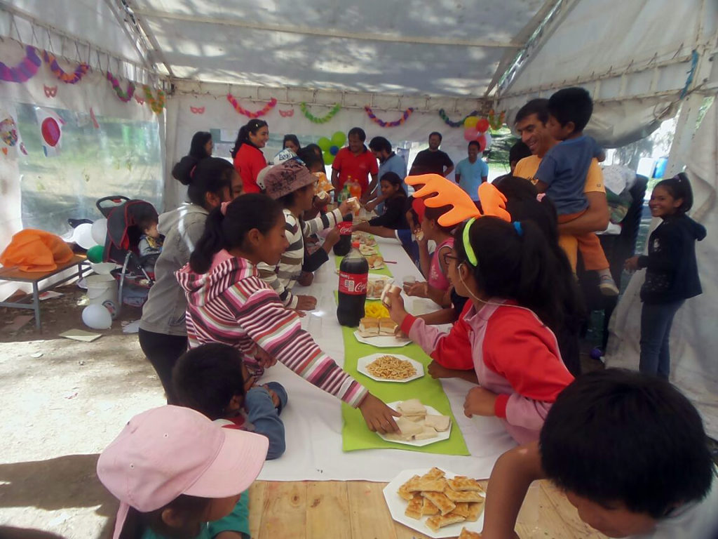 Fiesta Cierre colonia en Volcán