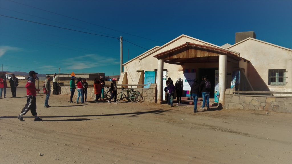 Espacio donde funciona la Casa del Futuro en Abra Pampa