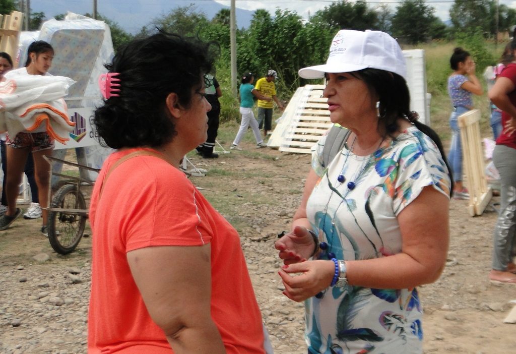 La Secretaria Marta Russo Arriola destacó el trabajo en conjunto entre provincia y municipio para brindas respuestas a las personas afectadas